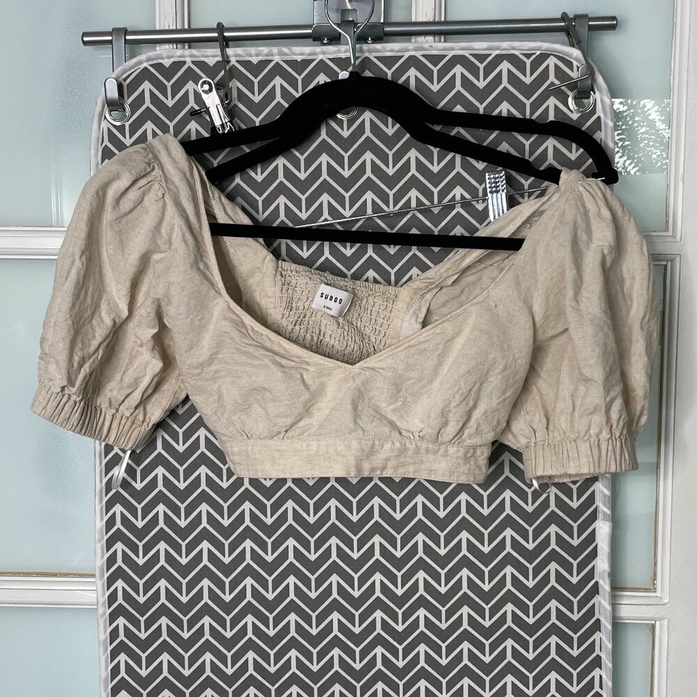Suboo | Cecile Linen Crop Top